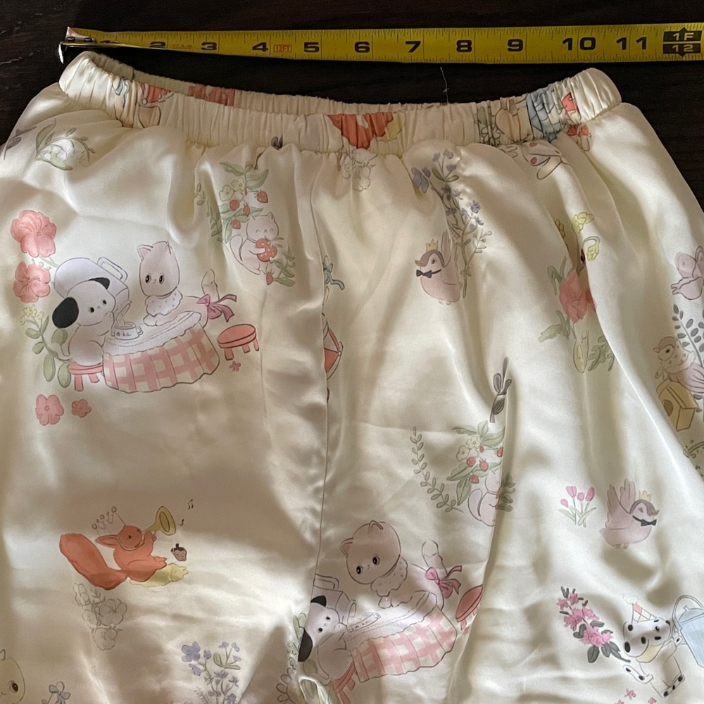 Pajamas Set with CuteAnimal Floral Print - Picture 14 of 16